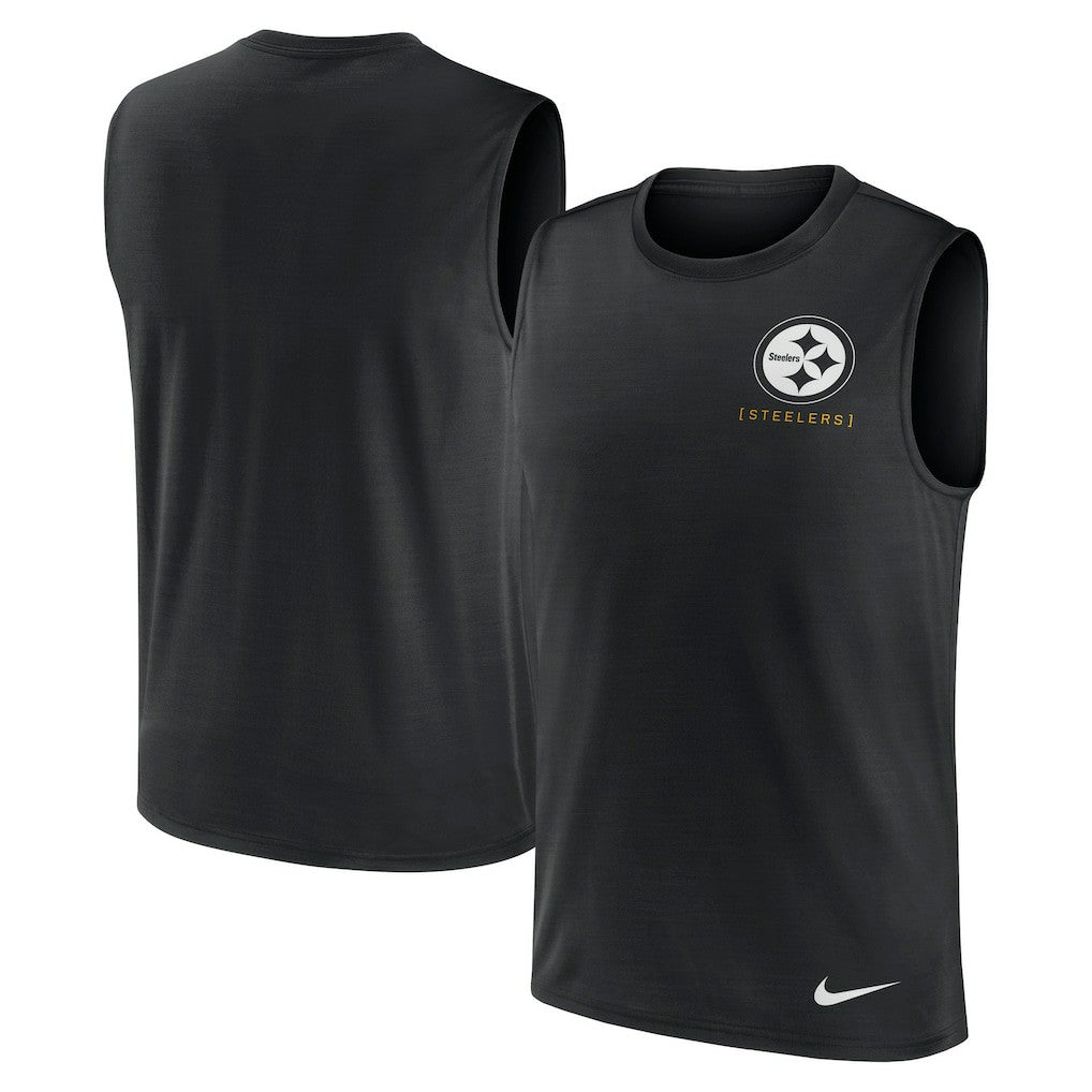 Pittsburgh Steelers Large Logo Lightweight Dri-FIT Muscle Tank Top | NFL Hot