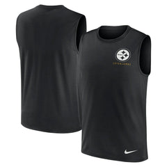 Pittsburgh Steelers Large Logo Lightweight Dri-FIT Muscle Tank Top | NFL Hot