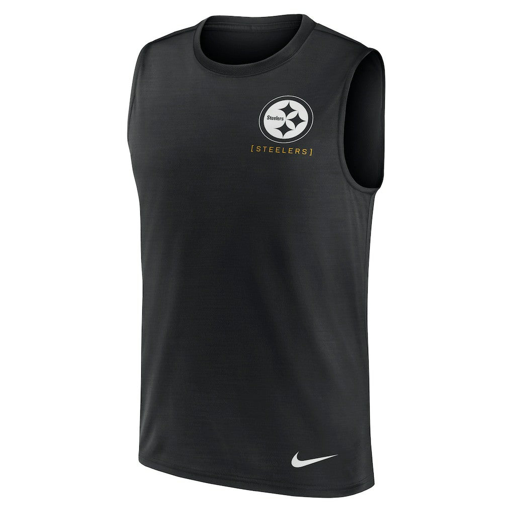 Pittsburgh Steelers Large Logo Lightweight Dri-FIT Muscle Tank Top | NFL Hot