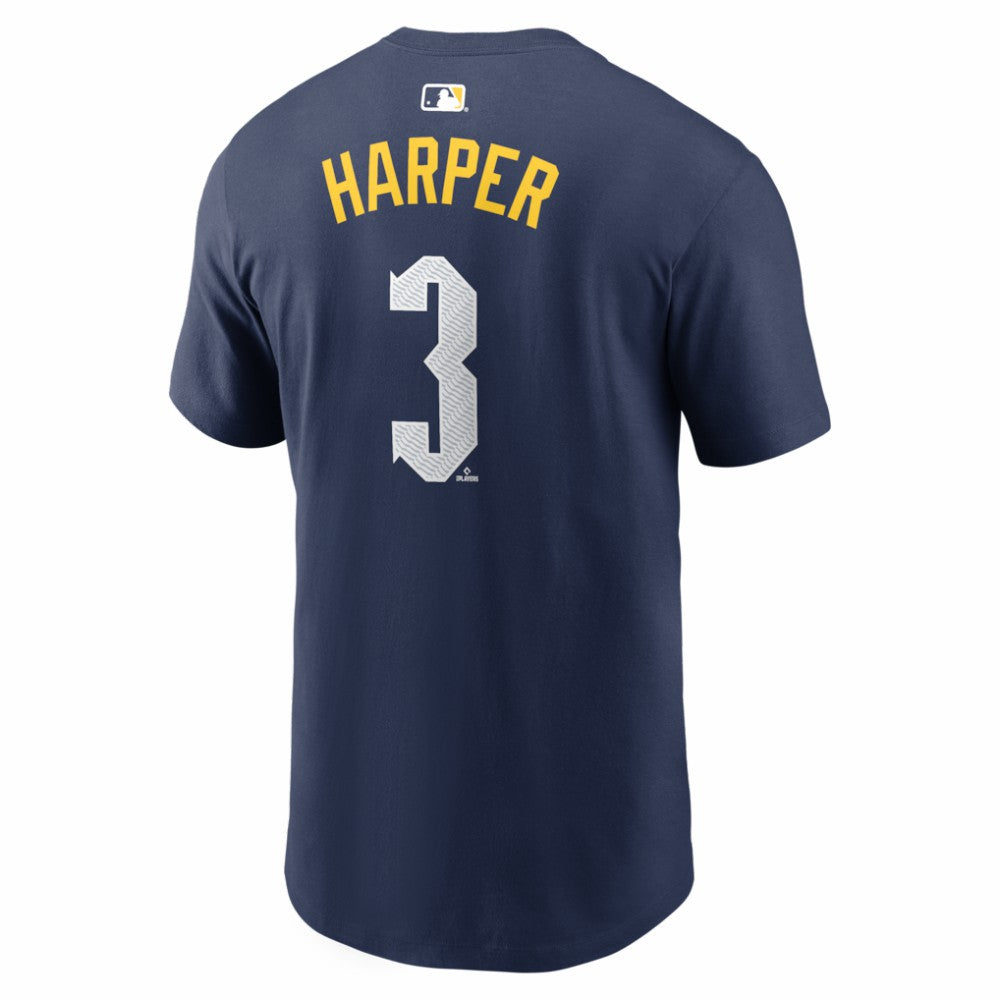 Bryce Harper Philadelphia Phillies Nike City Connect Name & Number T-Shirt - MLB T-shirts