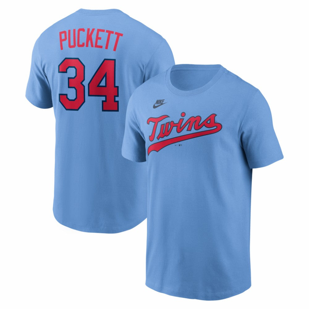 Kirby Puckett Minnesota Twins Nike Cooperstown Collection Name & Number T-Shirt - MLB T-shirts