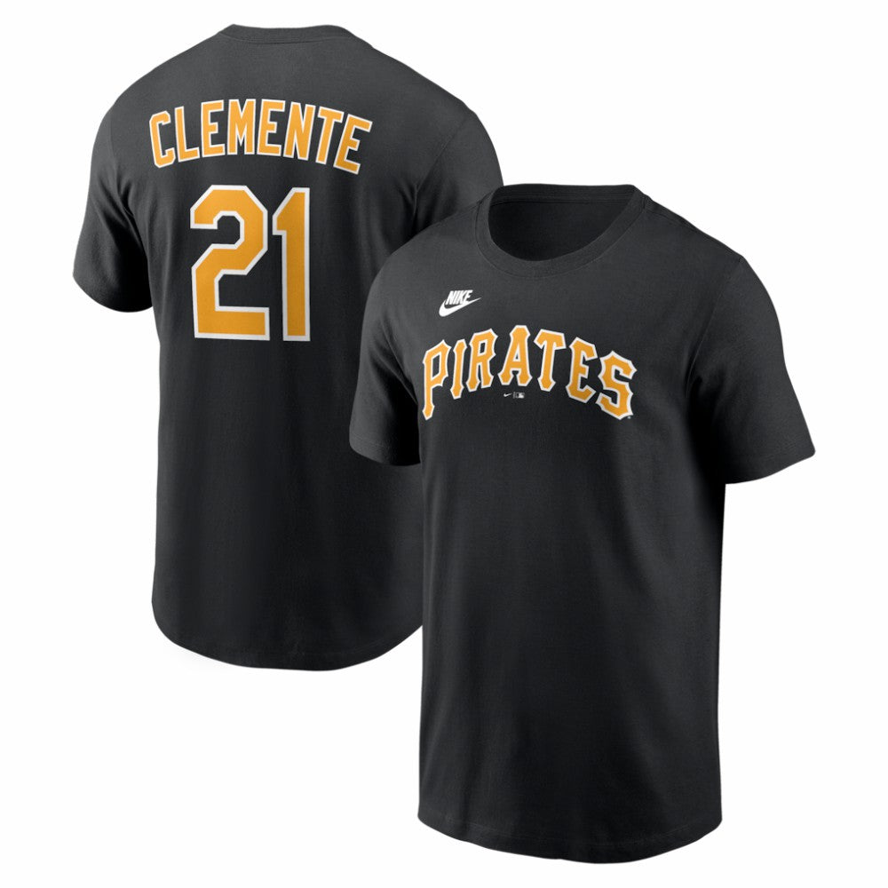 Roberto Clemente Pittsburgh Pirates Nike Cooperstown Collection Name & Number T-Shirt - MLB T-shirts