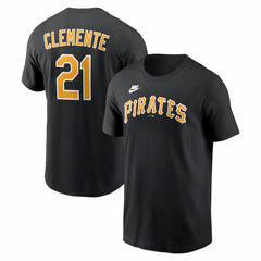 Roberto Clemente Pittsburgh Pirates Nike Cooperstown Collection Name & Number T-Shirt - MLB T-shirts