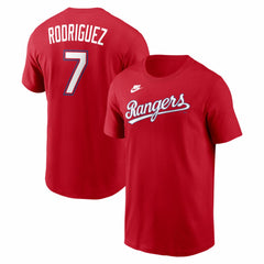 Ivan Rodriguez Texas Rangers Nike Cooperstown Collection Name & Number T-Shirt - MLB T-shirts