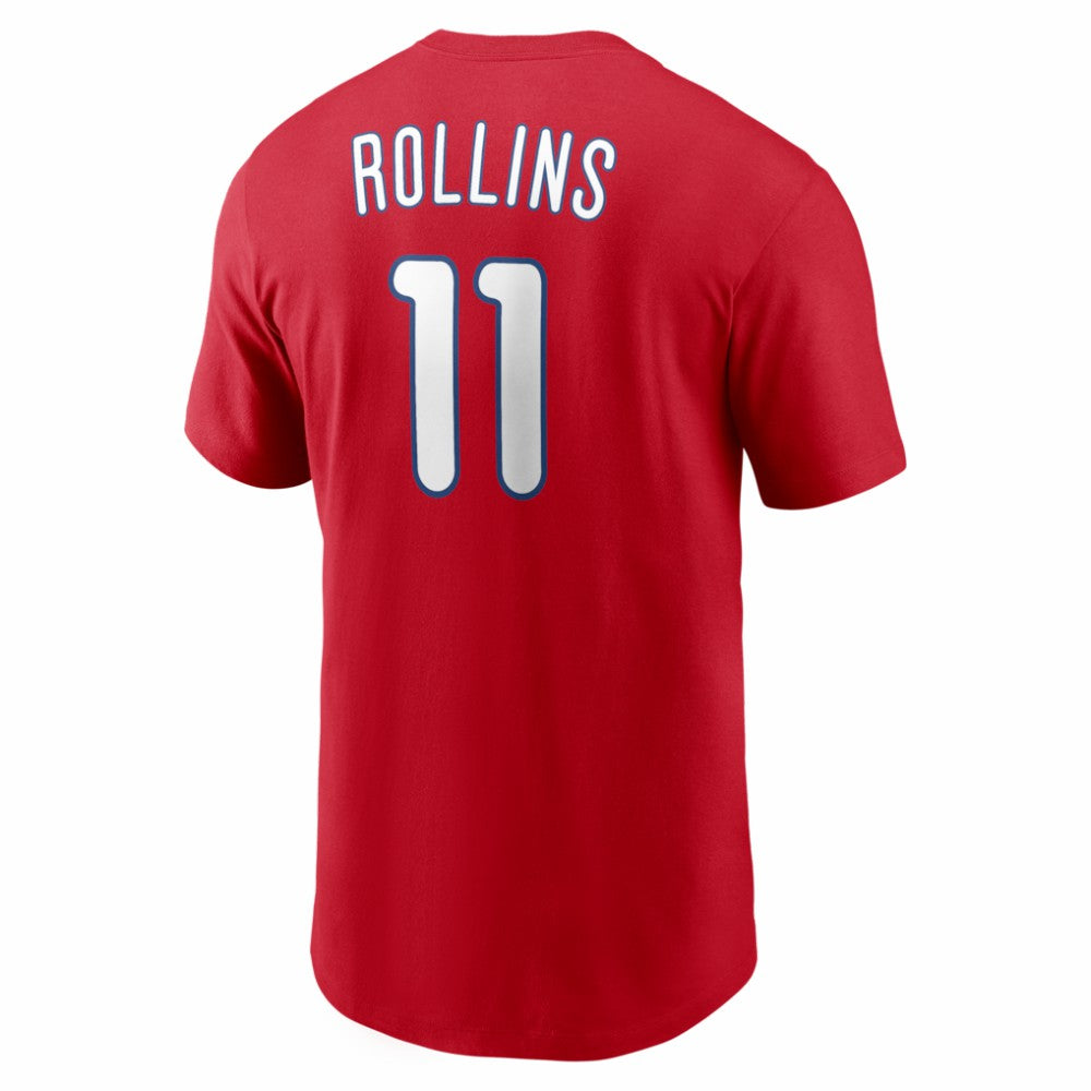 Jimmy Rollins Philadelphia Phillies Nike Cooperstown Collection Name & Number T-Shirt - MLB T-shirts
