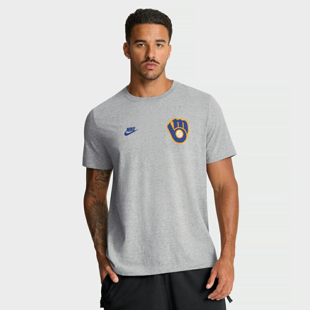 Milwaukee Brewers Nike Cooperstown 2-Hit T-Shirt - MLB T-shirts