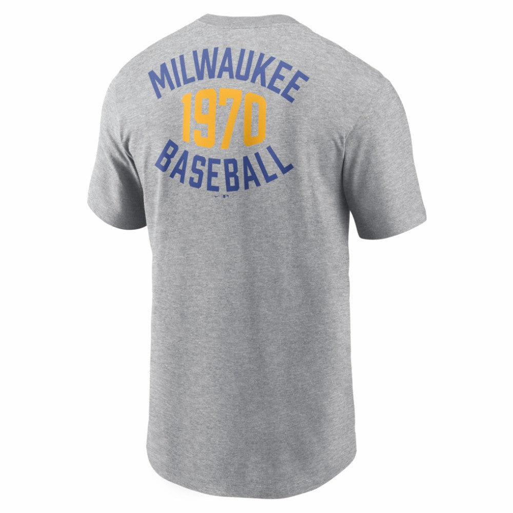 Milwaukee Brewers Nike Cooperstown 2-Hit T-Shirt - MLB T-shirts