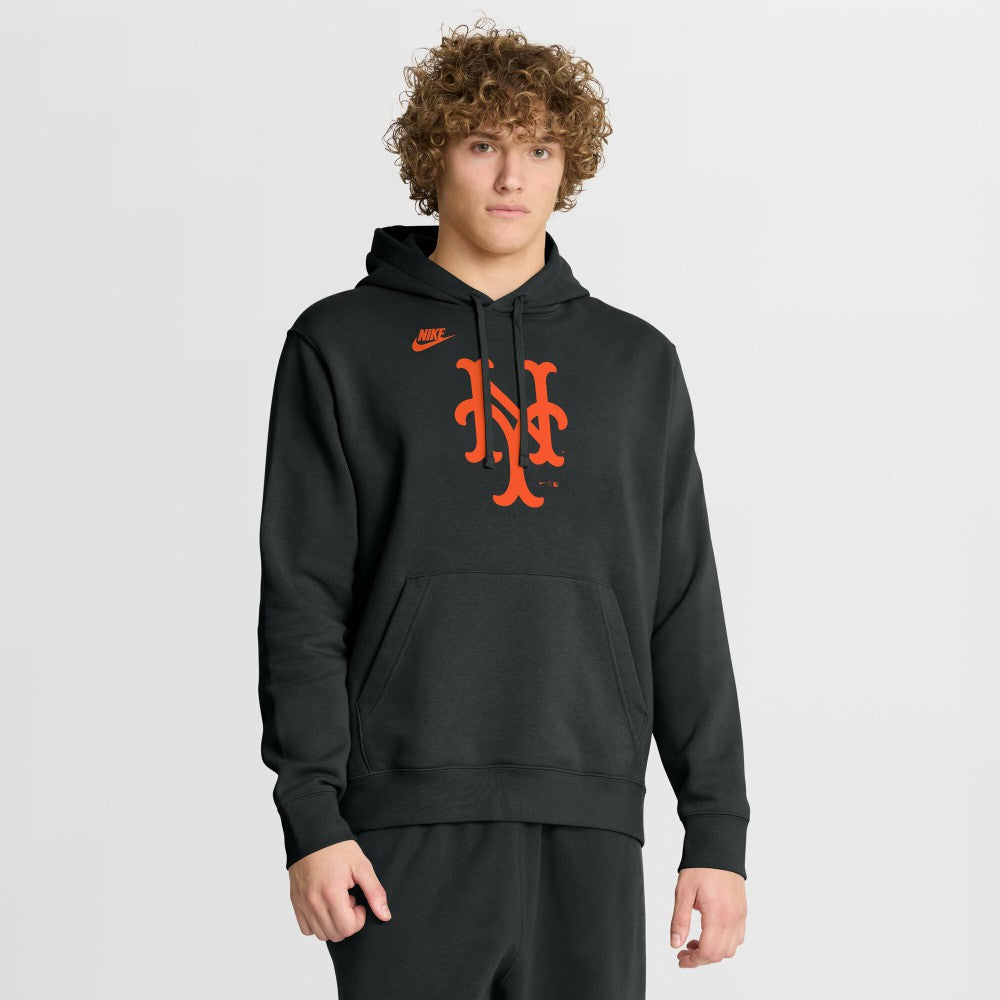 New York Mets Nike Cooperstown Collection Logo Club Hoodie - MLB Hoodies