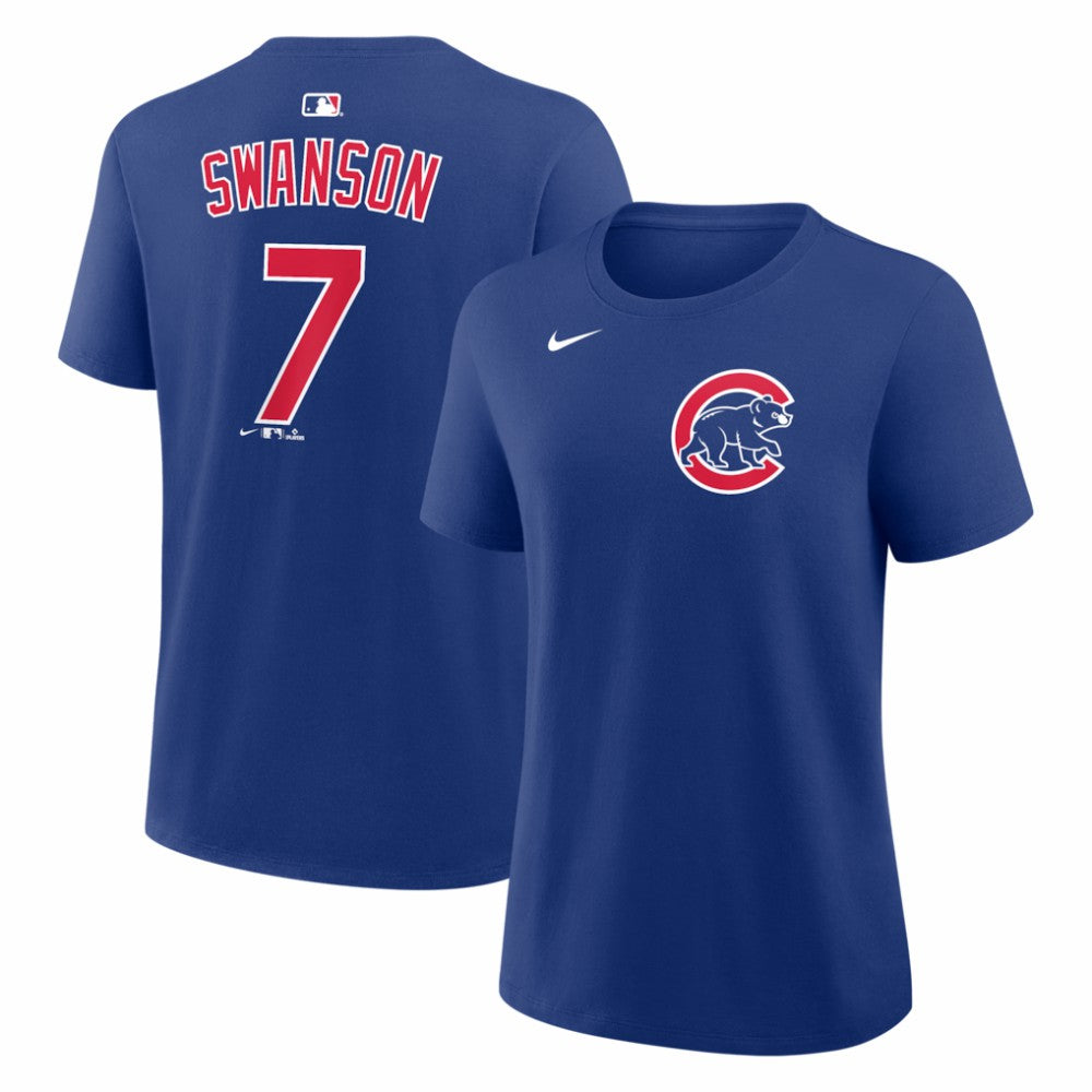 Dansby Swanson Chicago Cubs Nike Women's Name & Number T-Shirt - MLB T-shirts
