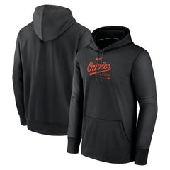 Baltimore Orioles Nike Authentic Collection Practice Performance Pullover Hoodie - MLB Hoodies
