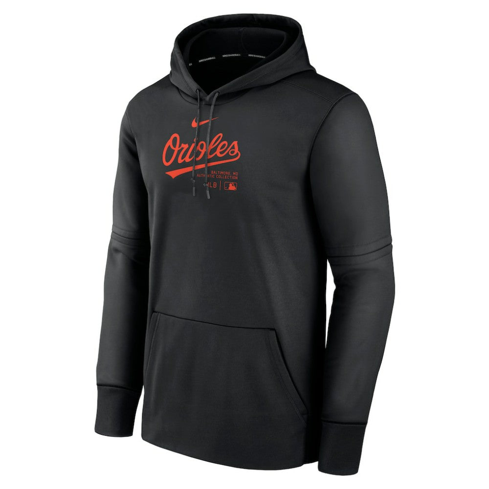 Baltimore Orioles Nike Authentic Collection Practice Performance Pullover Hoodie - MLB Hoodies