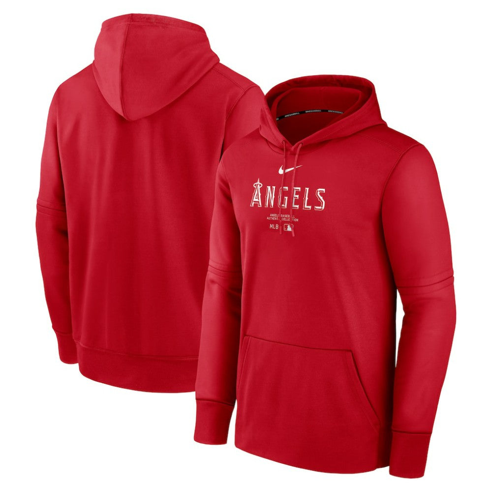Los Angeles Angels Nike Authentic Collection Practice Performance Pullover Hoodie - MLB Hoodies