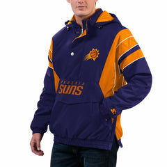 Purple Phoenix Suns Starter Home Team Hoodie Half-Zip Jacket | NBA