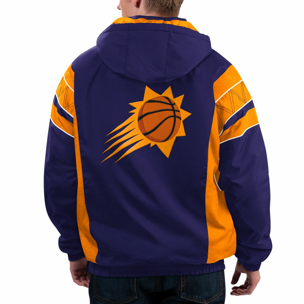 Purple Phoenix Suns Starter Home Team Hoodie Half-Zip Jacket | NBA