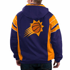 Purple Phoenix Suns Starter Home Team Hoodie Half-Zip Jacket | NBA
