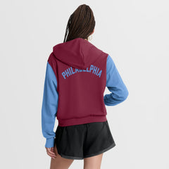 Philadelphia Phillies Nike Women's Cooperstown Collection Cropped Full-Zip Hoodie - MLB Hoodies