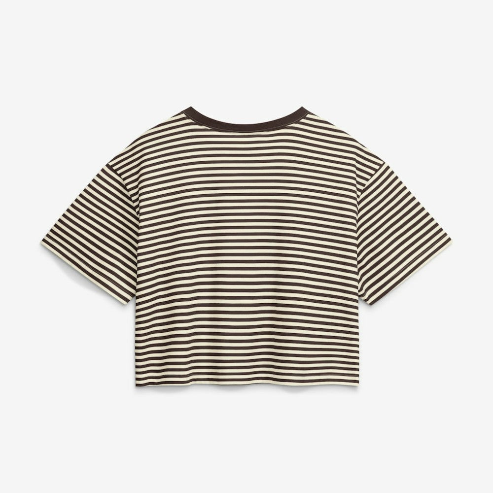 San Diego Padres Nike Women's Cooperstown Collection Striped Cropped T-Shirt - MLB T-shirts