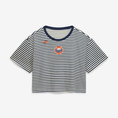 Houston Astros Nike Women's Cooperstown Collection Striped Cropped T-Shirt - MLB T-shirts