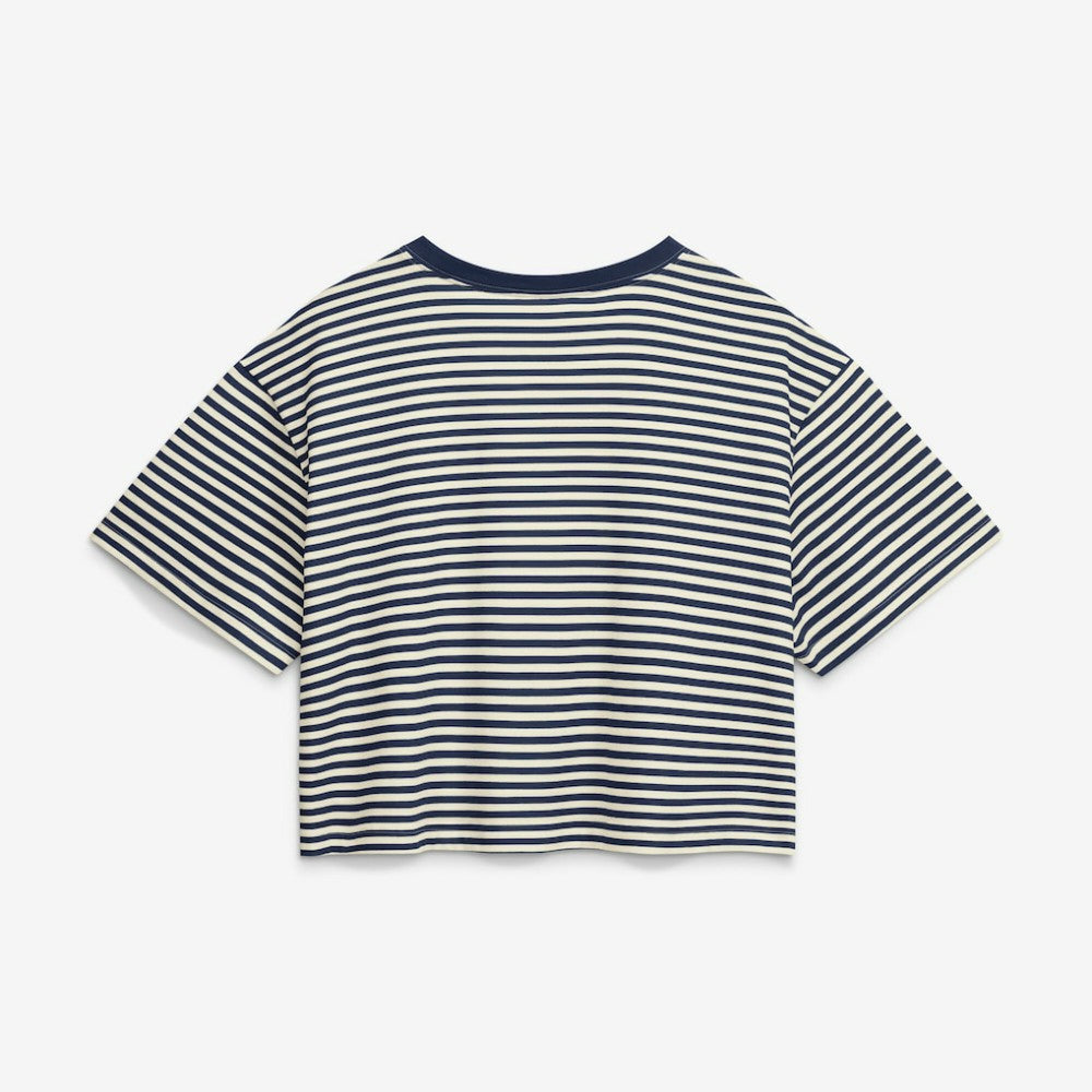Houston Astros Nike Women's Cooperstown Collection Striped Cropped T-Shirt - MLB T-shirts