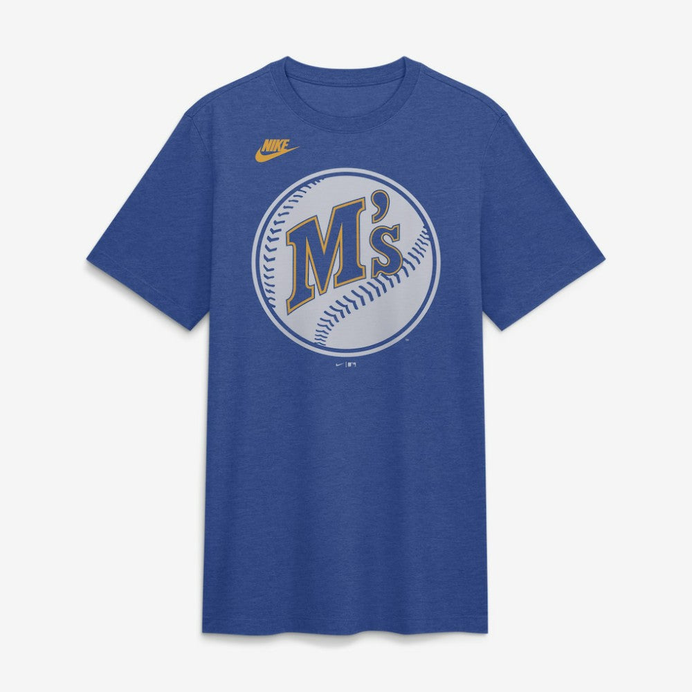 Seattle Mariners Nike Cooperstown Logo Tri-Blend T-Shirt - MLB T-shirts