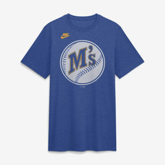 Seattle Mariners Nike Cooperstown Logo Tri-Blend T-Shirt - MLB T-shirts