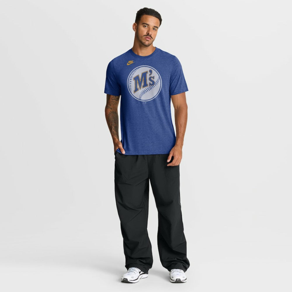 Seattle Mariners Nike Cooperstown Logo Tri-Blend T-Shirt - MLB T-shirts