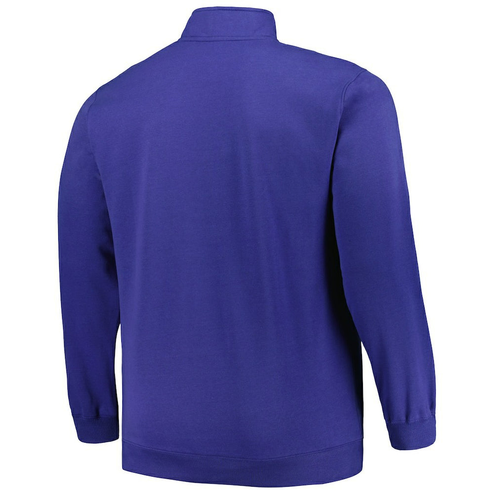 New York Giants Profile Big & Tall Fleece Quarter-Zip Jacket | NFL Online