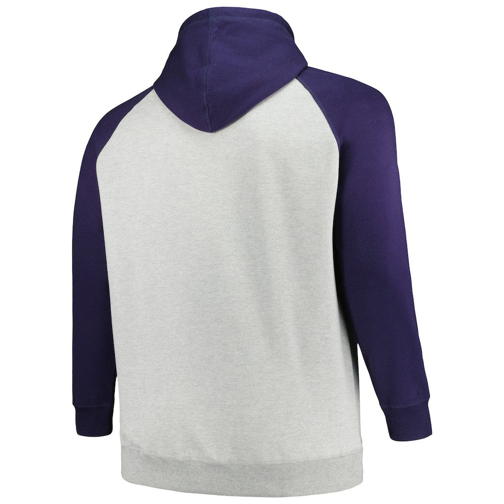 Dallas Cowboys Profile Big & Tall Favorite Arch Throwback Raglan Pullover Hoodie | NFL Sale