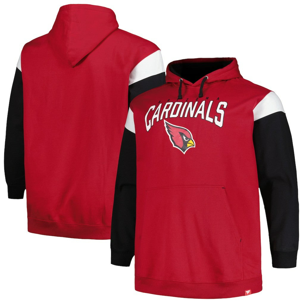 Arizona Cardinals Profile Big & Tall Trench Battle Pullover Hoodie | NFL New
