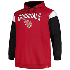 Arizona Cardinals Profile Big & Tall Trench Battle Pullover Hoodie | NFL New