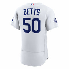 Mookie Betts Los Angeles Dodgers Nike Home Authentic Sponsor Patch Jersey - MLB Jerseys