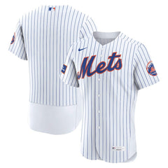 New York Mets Nike Home Sponsor Patch Authentic Jersey - MLB Jerseys