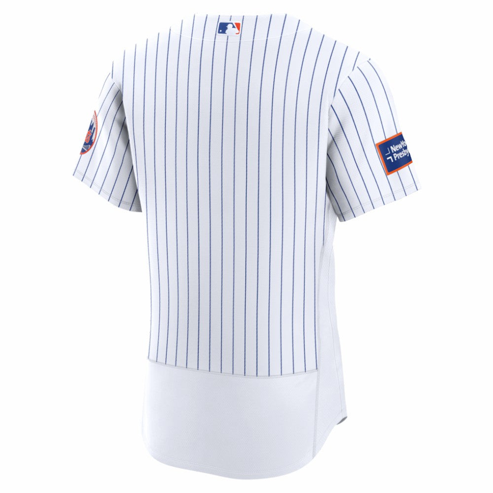 New York Mets Nike Home Sponsor Patch Authentic Jersey - MLB Jerseys