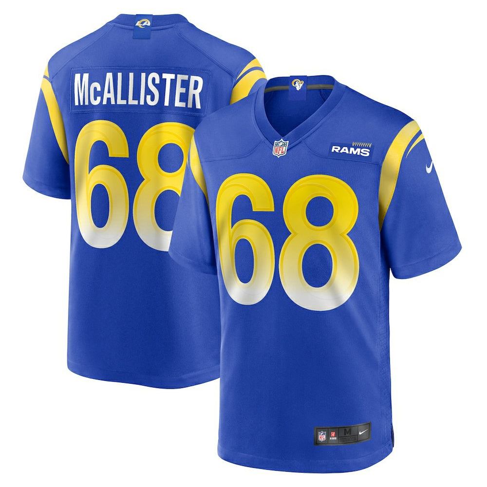 Los Angeles Rams Mike McAllister  Home Game Jersey | NFL Hot