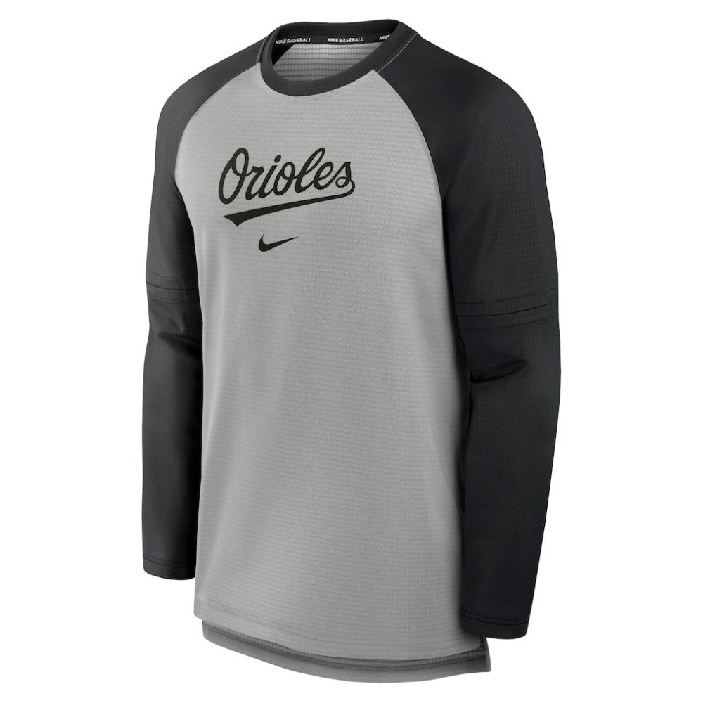 Baltimore Orioles Nike Authentic Collection Game Time Raglan Performance Long Sleeve T-Shirt - MLB T-shirts