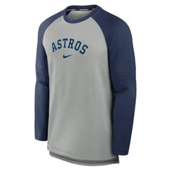 Houston Astros Nike Authentic Collection Game Time Raglan Performance Long Sleeve T-Shirt - MLB T-shirts