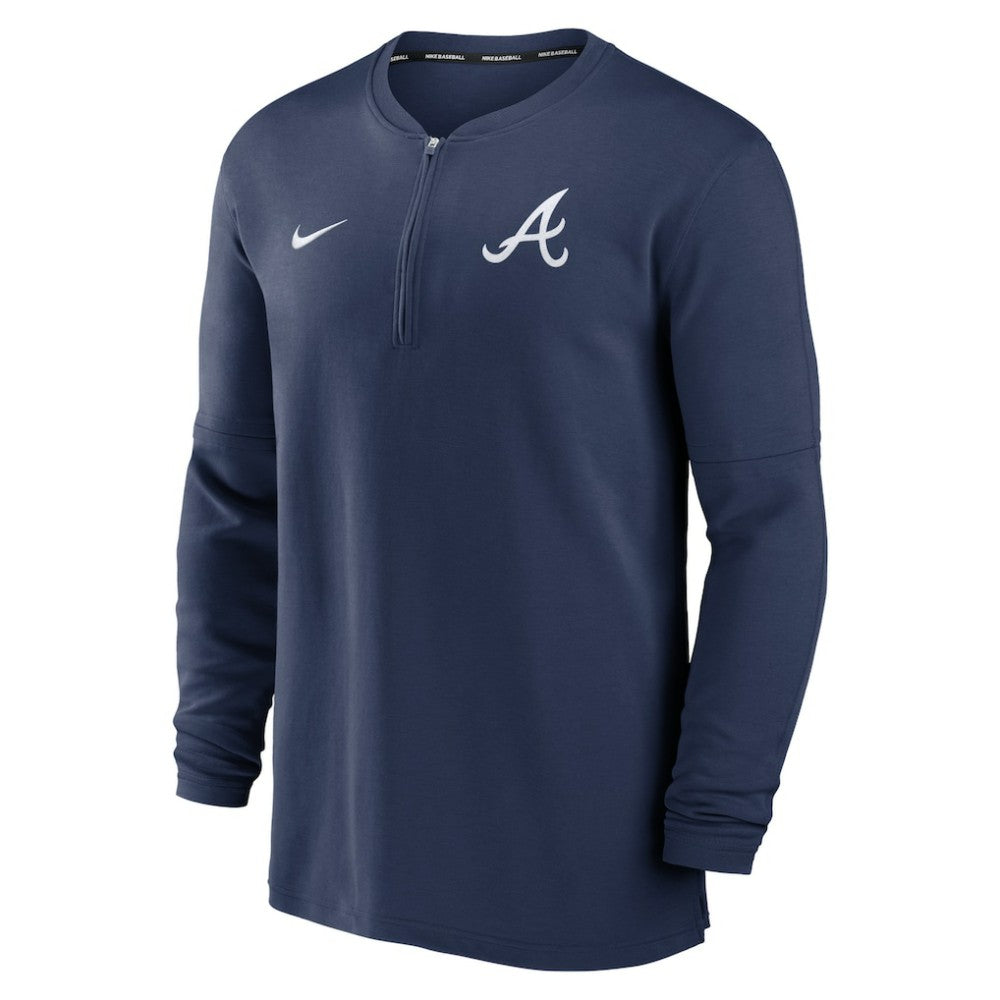 Atlanta Braves Nike Authentic Collection Game Time Performance Quarter-Zip Top - MLB Tops
