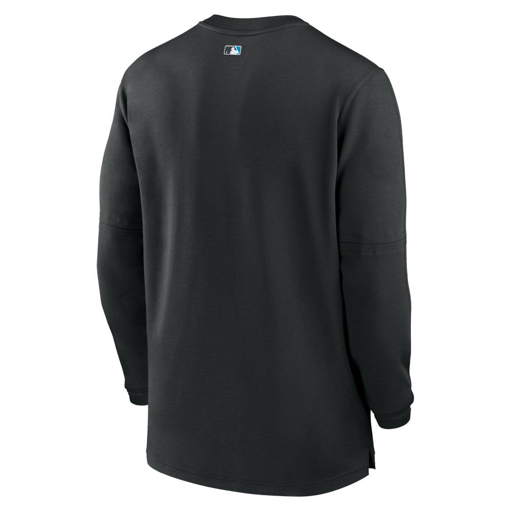 Miami Marlins Nike Authentic Collection Game Time Performance Quarter-Zip Top - MLB Tops