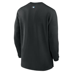 Miami Marlins Nike Authentic Collection Game Time Performance Quarter-Zip Top - MLB Tops
