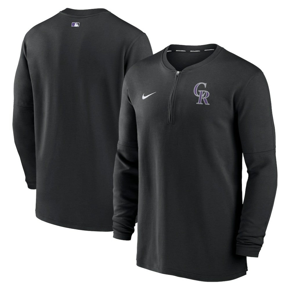 Colorado Rockies Nike Authentic Collection Game Time Performance Quarter-Zip Top - MLB Tops