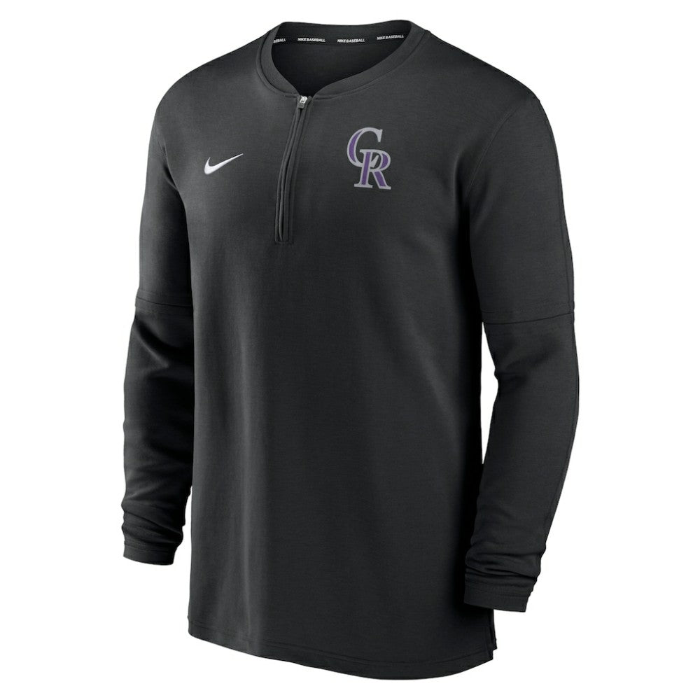 Colorado Rockies Nike Authentic Collection Game Time Performance Quarter-Zip Top - MLB Tops
