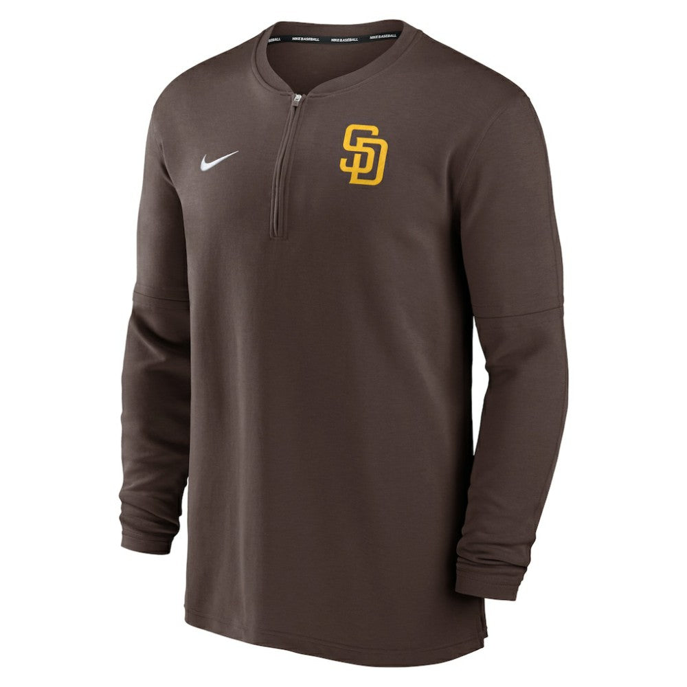 San Diego Padres Nike Authentic Collection Game Time Performance Quarter-Zip Top - MLB Tops