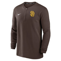 San Diego Padres Nike Authentic Collection Game Time Performance Quarter-Zip Top - MLB Tops