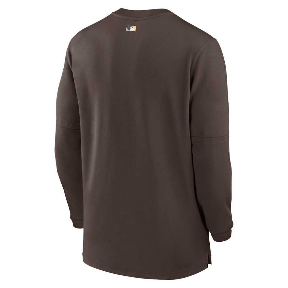 San Diego Padres Nike Authentic Collection Game Time Performance Quarter-Zip Top - MLB Tops