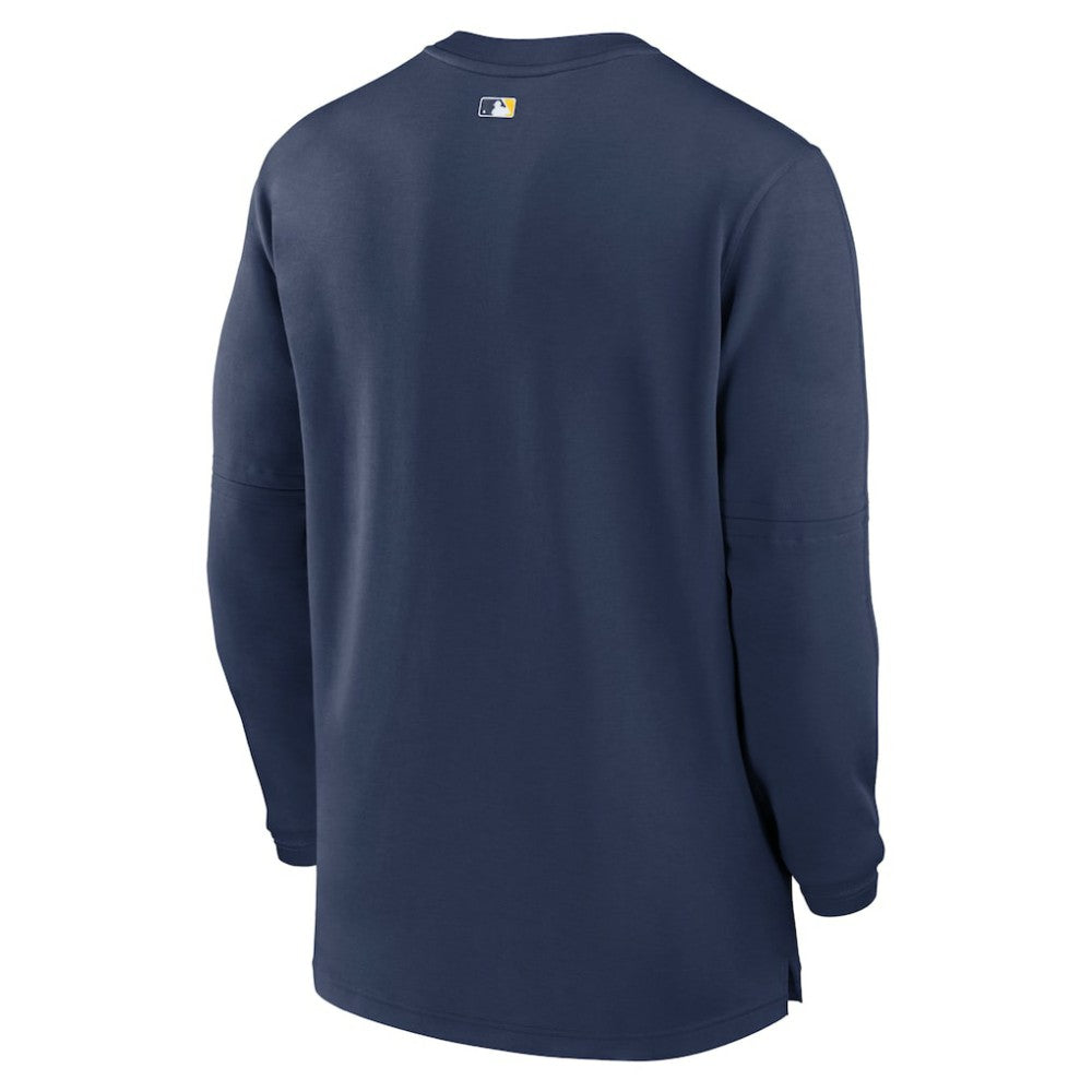 Milwaukee Brewers Nike Authentic Collection Game Time Performance Quarter-Zip Top - MLB Tops