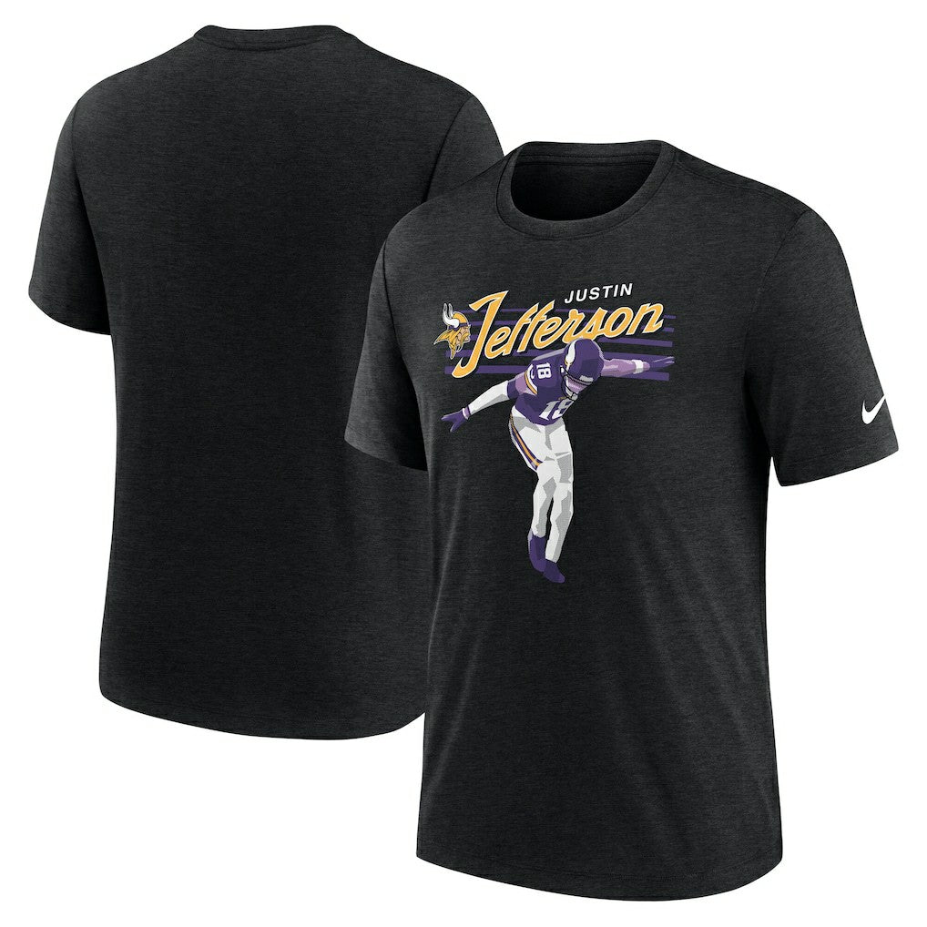 Minnesota Vikings Justin Jefferson  Player Graphic T-Shirt | NFL Outlet
