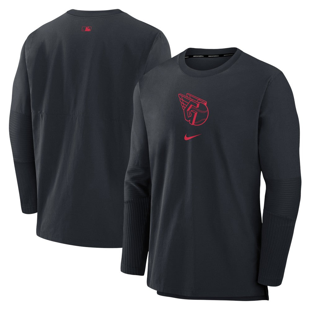 Cleveland Guardians Nike Authentic Collection Player Dri-FIT Lightweight Pullover - MLB Pullover