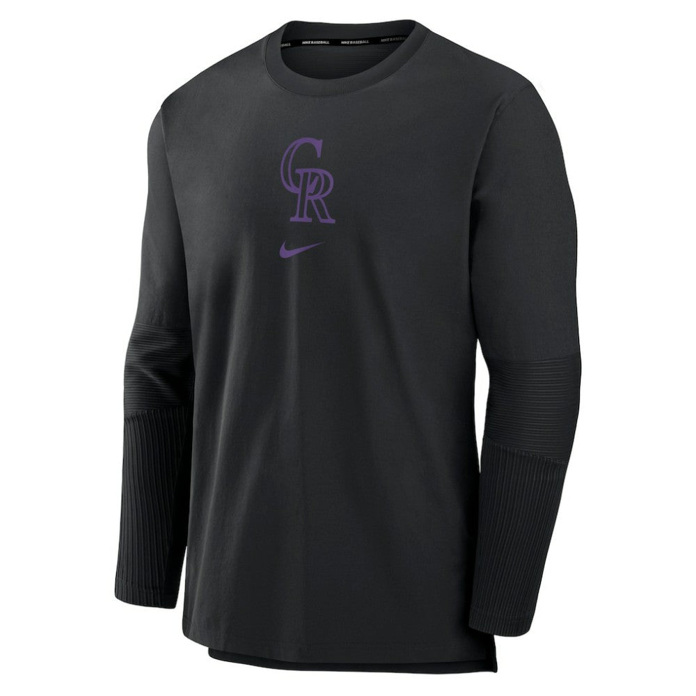 Colorado Rockies Nike Authentic Collection Player Dri-FIT Lightweight Pullover - MLB Pullover