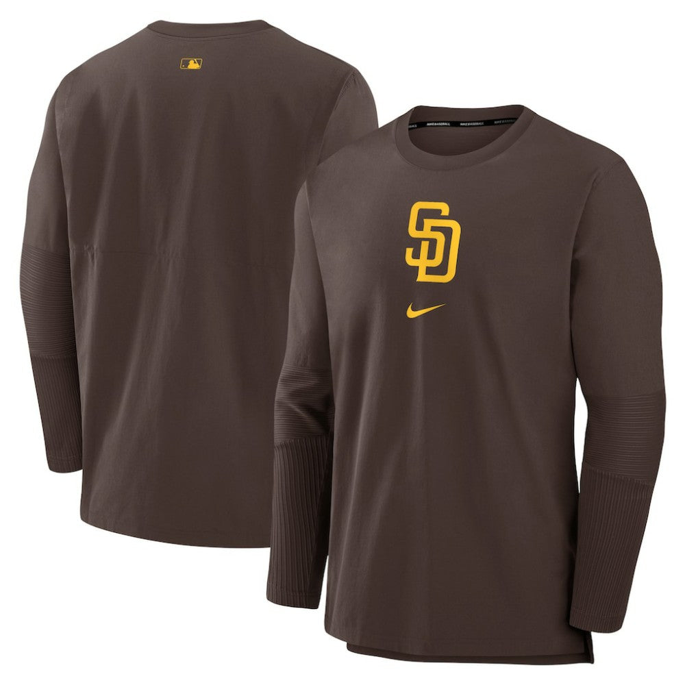 San Diego Padres Nike Authentic Collection Player Dri-FIT Lightweight Pullover - MLB Pullover
