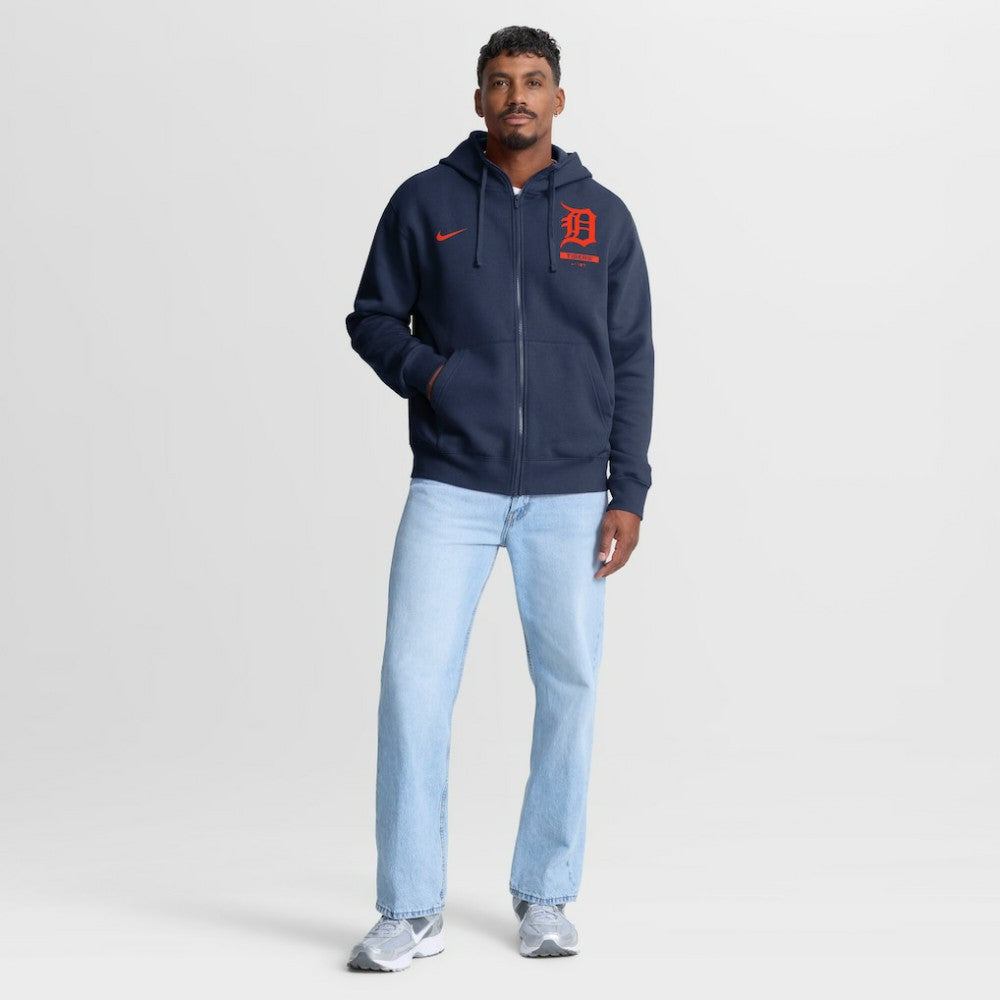 Detroit Tigers Nike Primetime Lockup Full-Zip Hoodie - MLB Hoodies